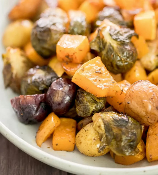 Roasted Harvest Vegetables With Butternut Squash