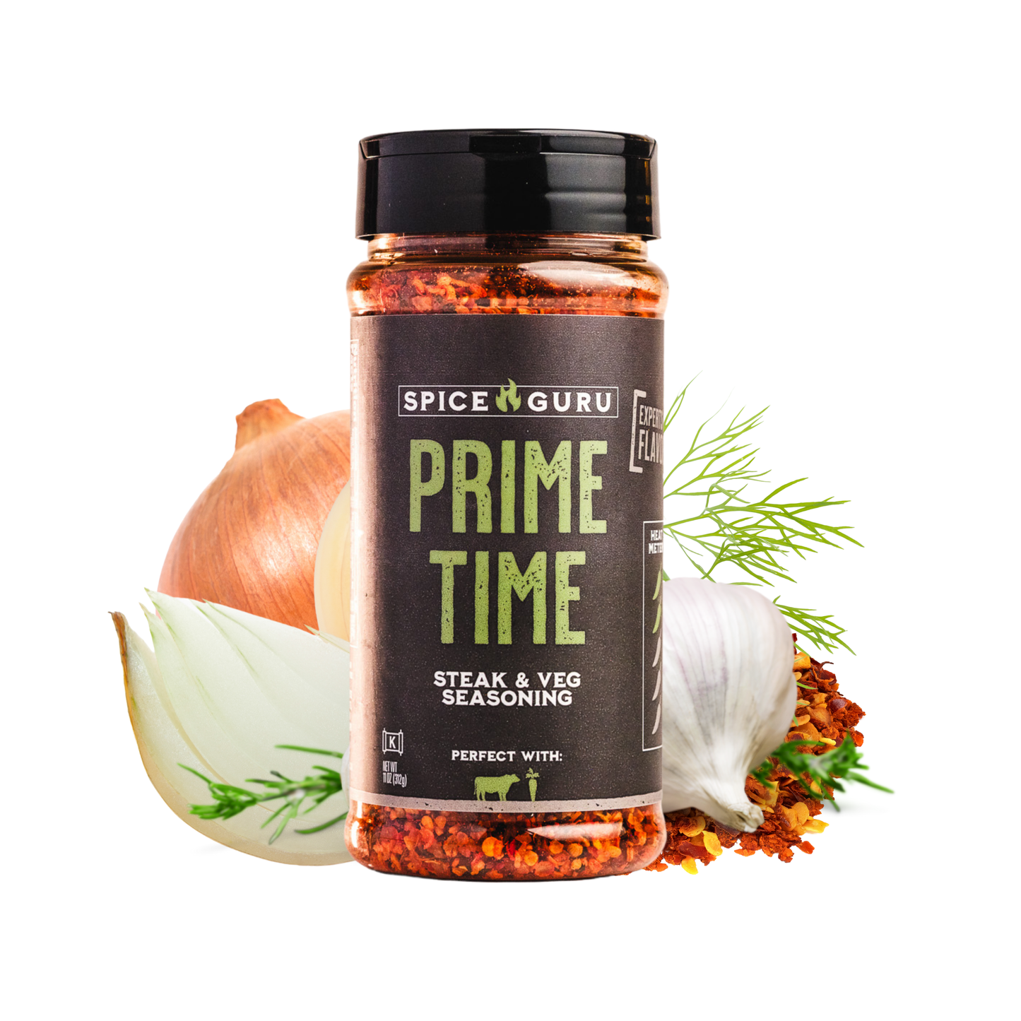 Prime Time Steak And Vegetable Seasoning , 11 oz