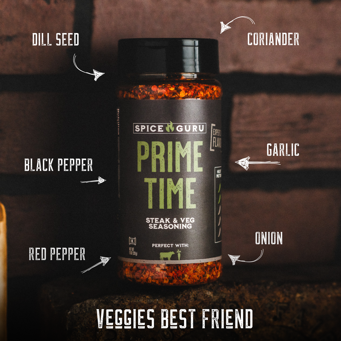 Prime Time Steak And Vegetable Seasoning , 11 oz