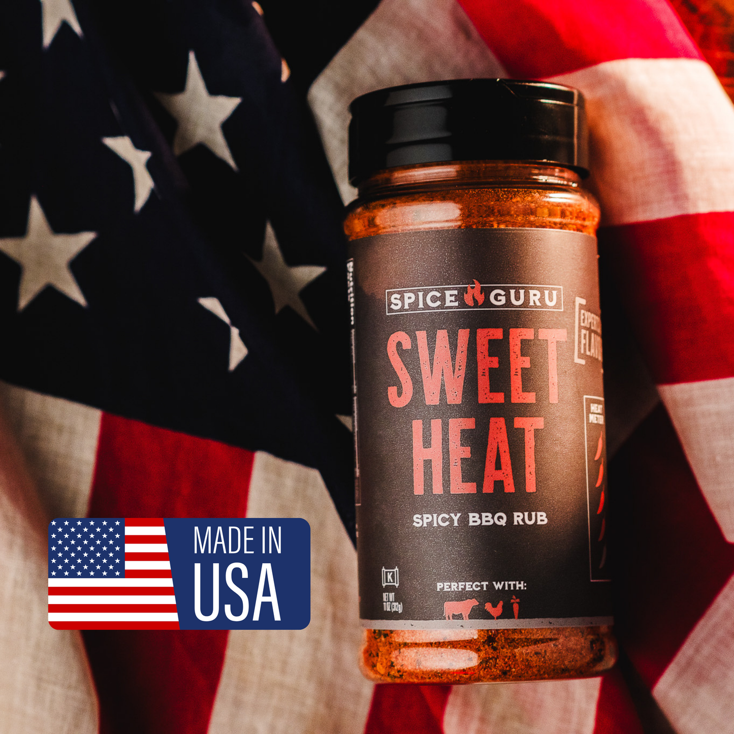 Sweet Heat Spicy BBQ Rub, 11oz