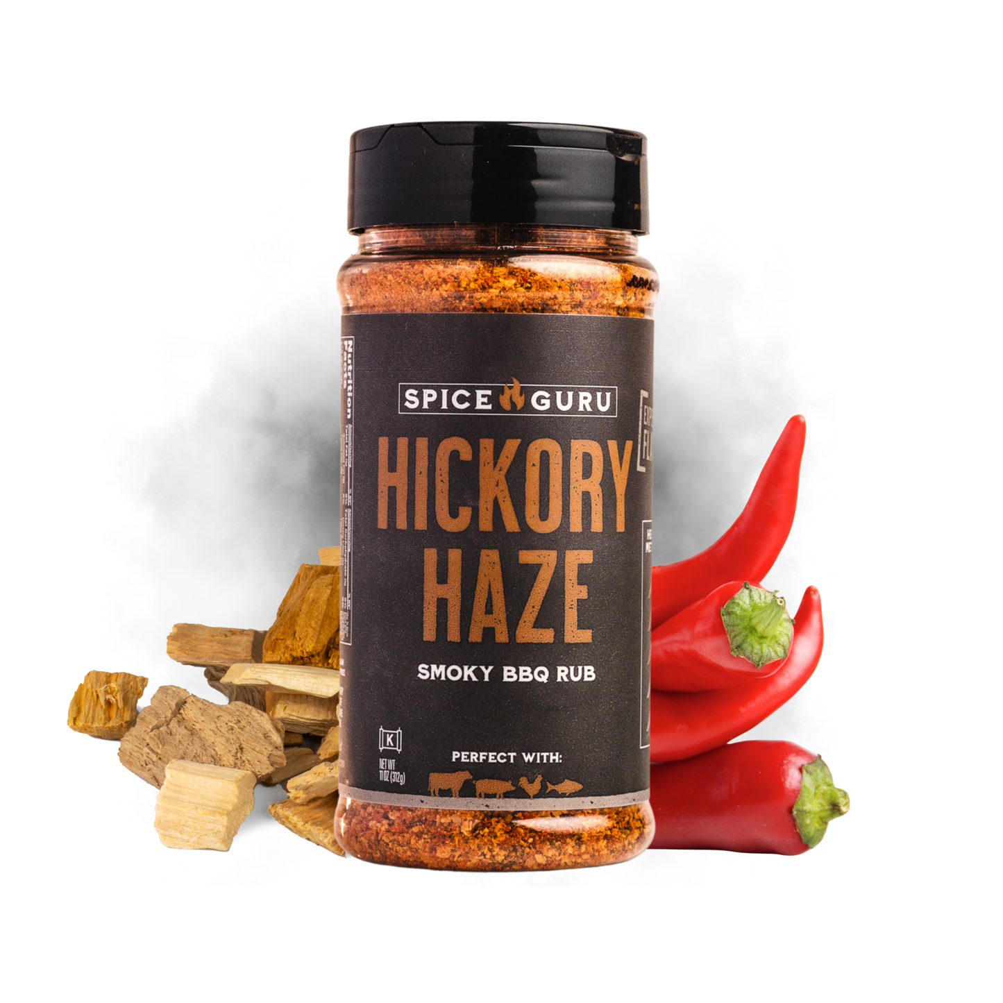 Hickory Haze Smoky BBQ Rub, 11 oz