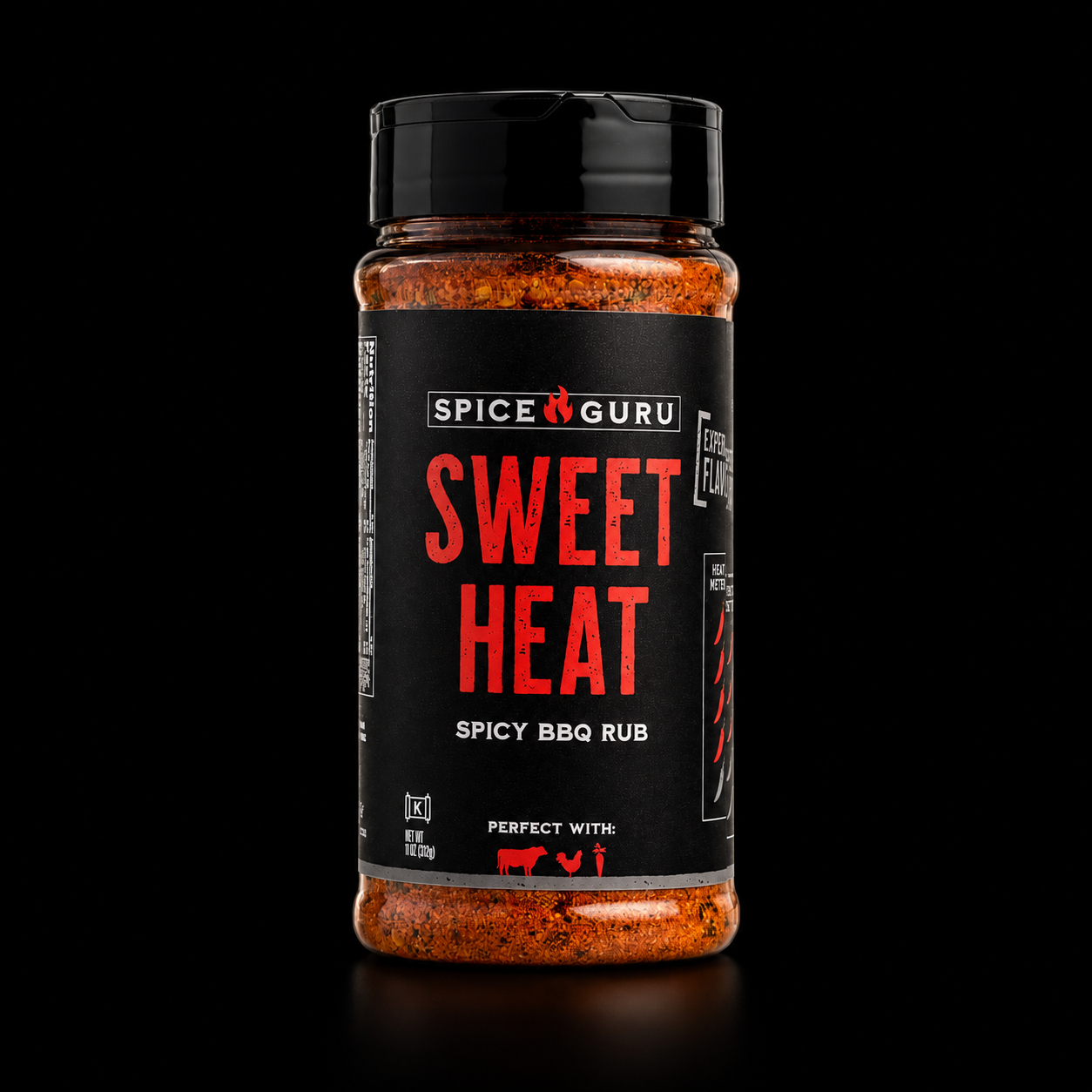 Sweet Heat Spicy BBQ Rub, 11oz